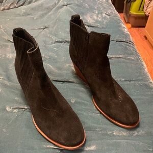 Sam Edelman Black Suede Ankle Booties